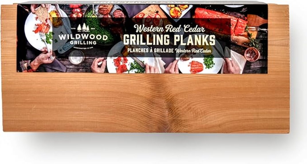 extra large western cedar grilling planks