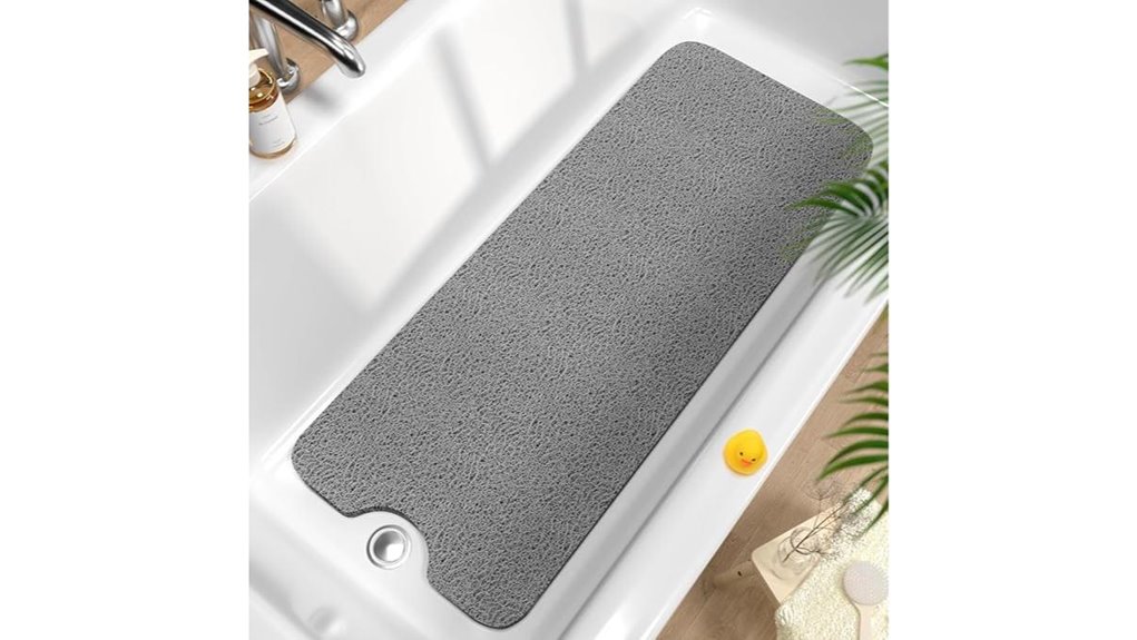 extra long non slip bathtub mat