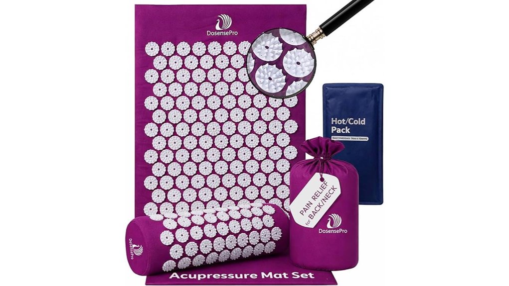 extra long purple acupressure set