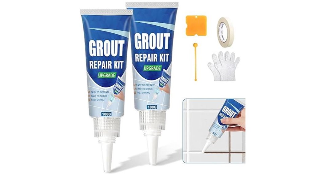 fast drying white grout repair