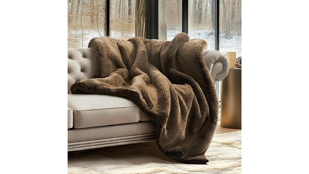 faux chinchilla 60x80 throw