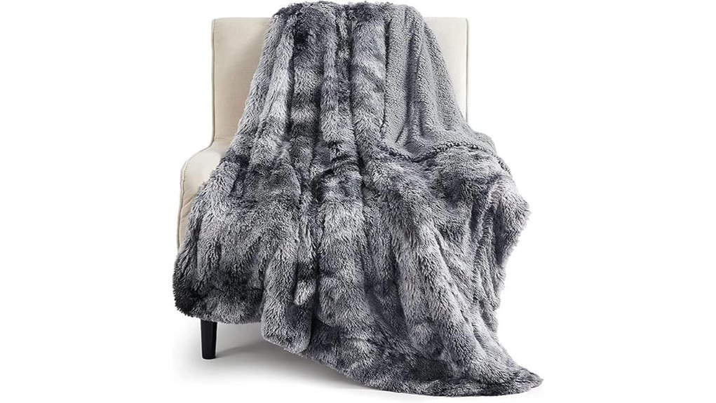 faux fur sherpa throw blanket