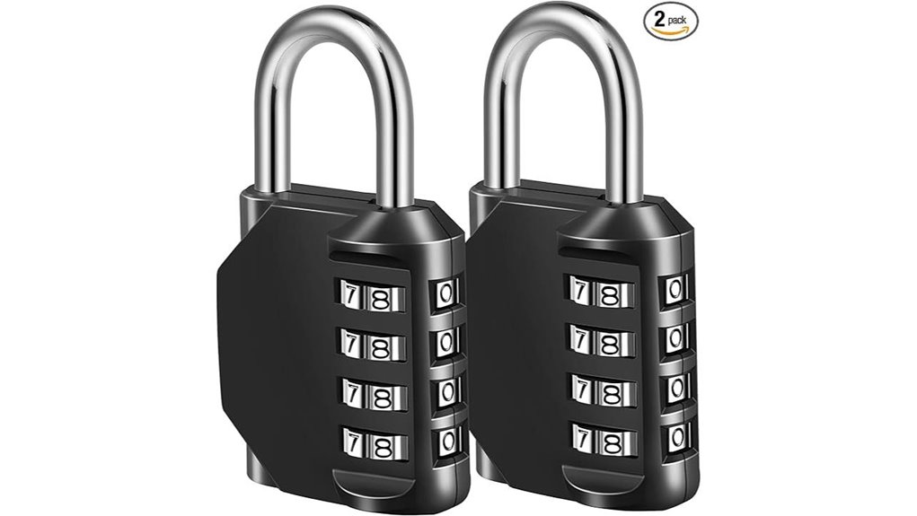 fayleeko twin black padlocks