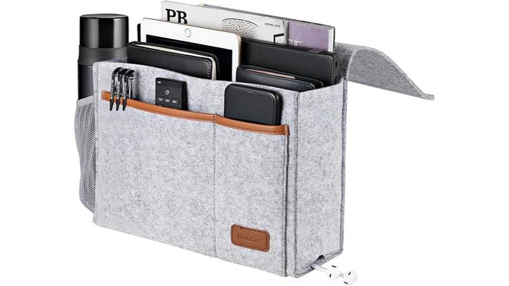 felt bedside caddy organizer