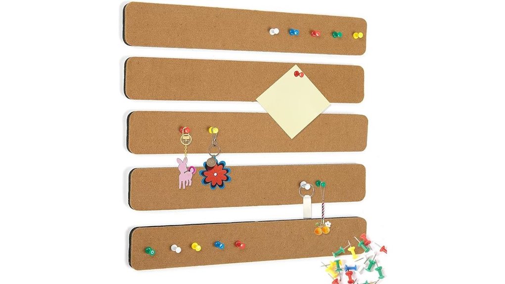 felt self adhesive pinboard with pins