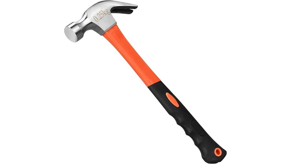 fiberglass smooth face claw hammer