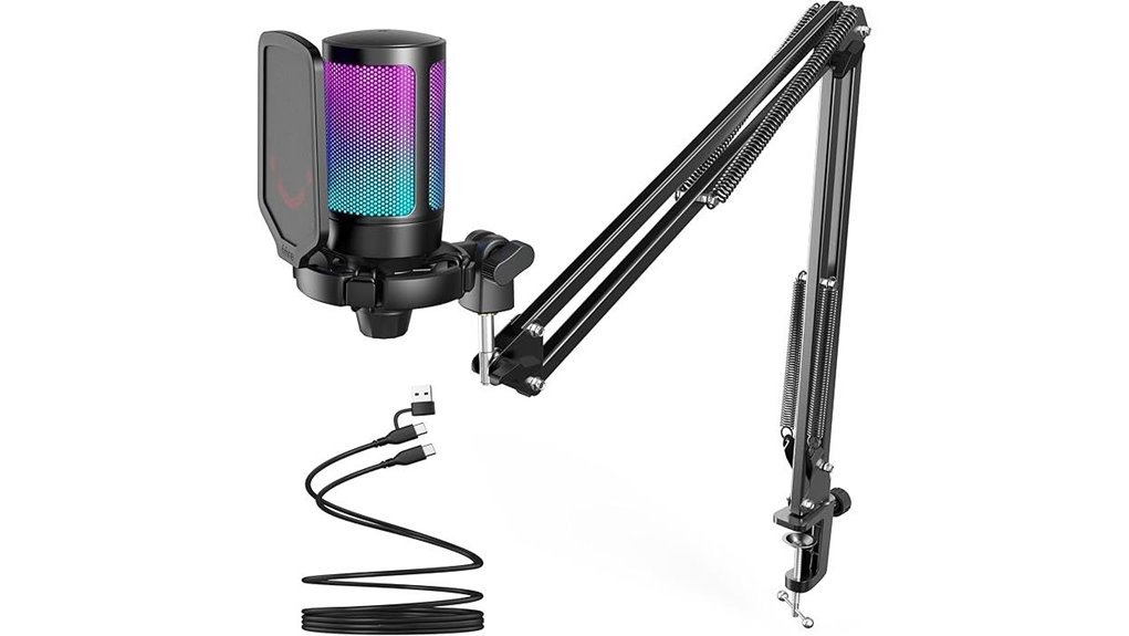 fifine ampligame a6t usb microphone