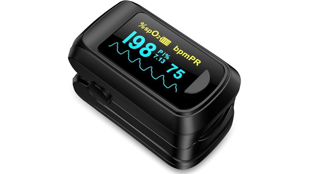 fingertip pulse oximeter monitor