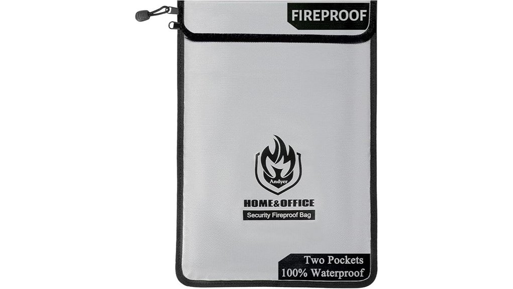 fireproof waterproof document bag