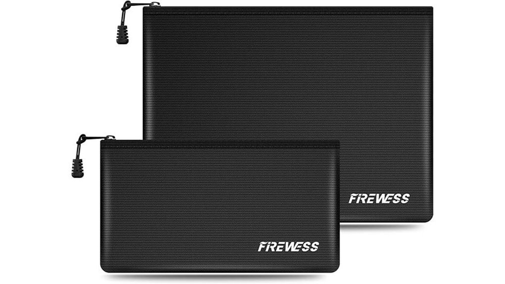 fireproof waterproof document storage bags