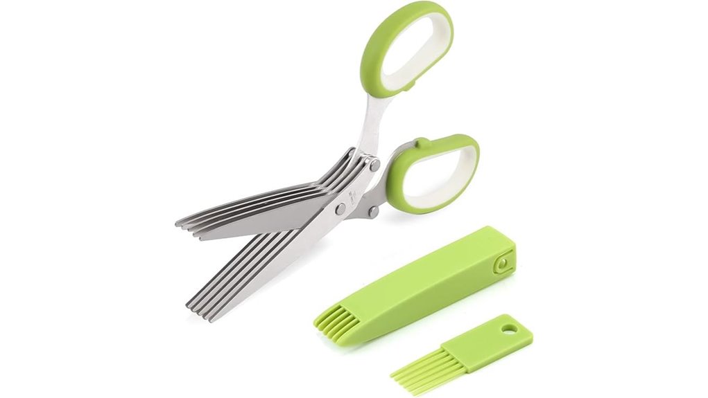 five blade herb cutting shears