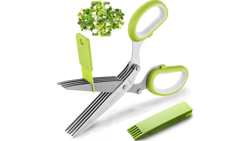 five blade herb scissors kit