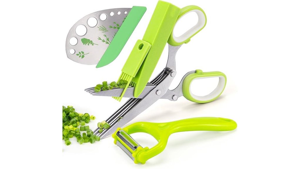 five blade herb scissors stripper
