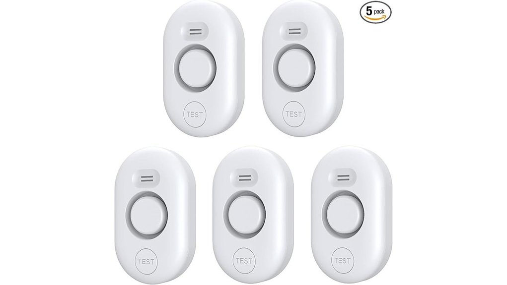 five pack 100db water detectors