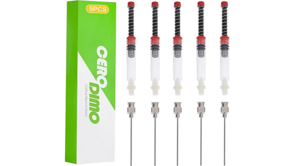 five pack blunt tip craft syringes