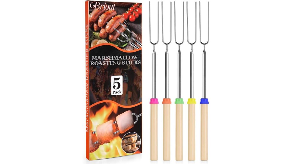 five pack extendable marshmallow roasters