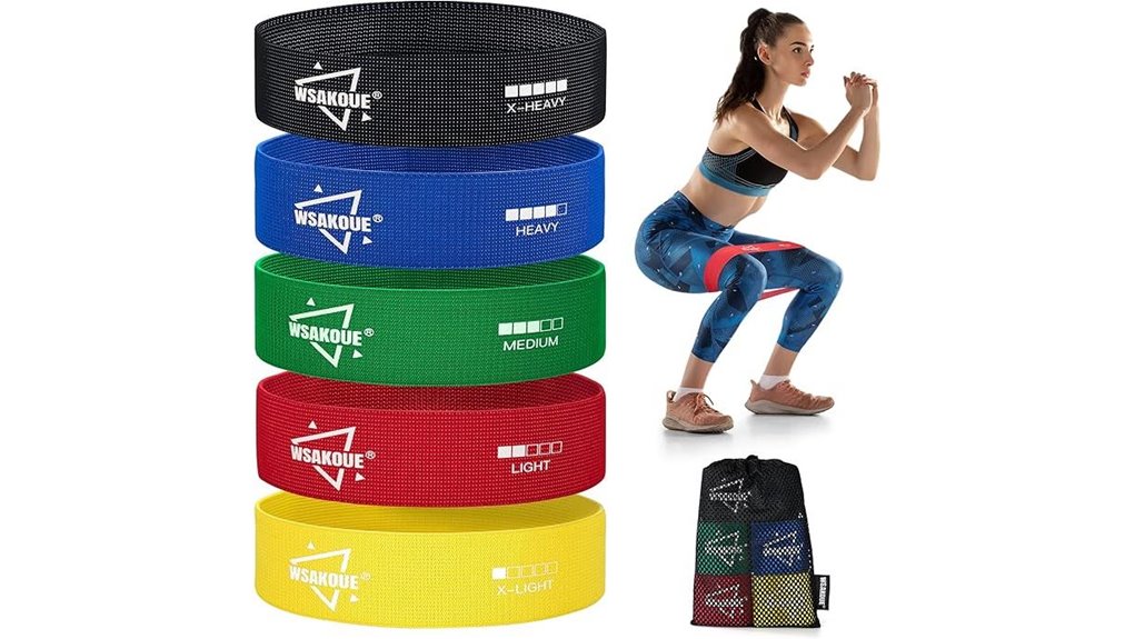 five pack resistance booty bands