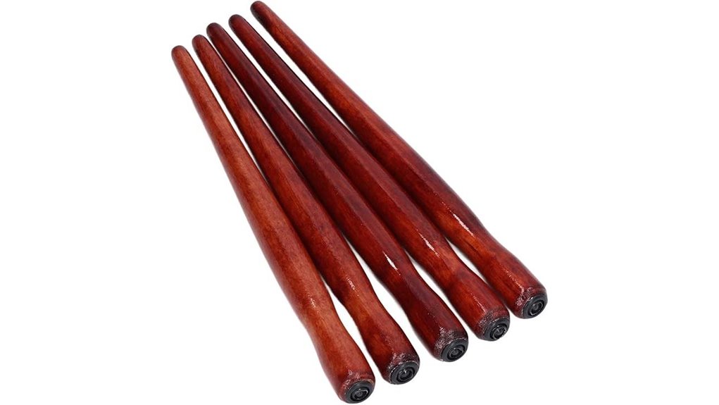 five pack wooden comic dip pens