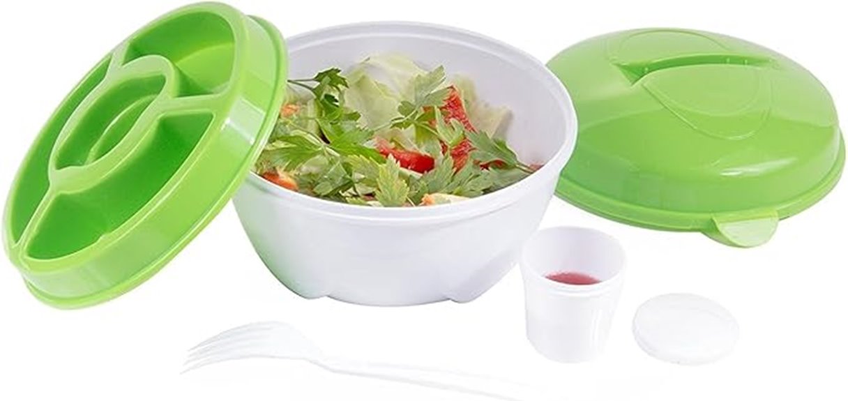 five piece salad bowl set