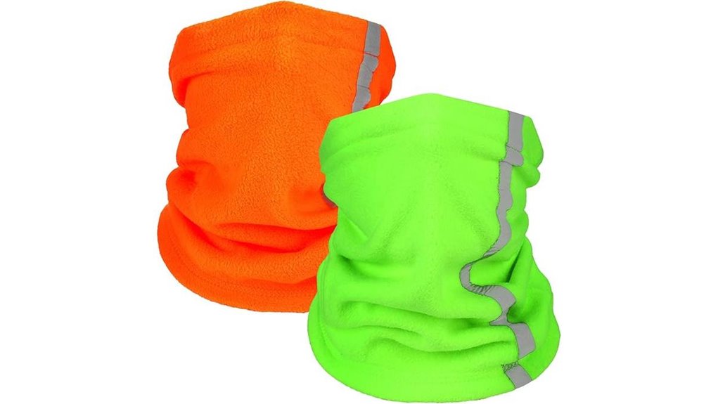 fleece reflective winter neck gaiter
