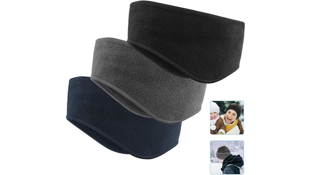 fleece running and skiing headband