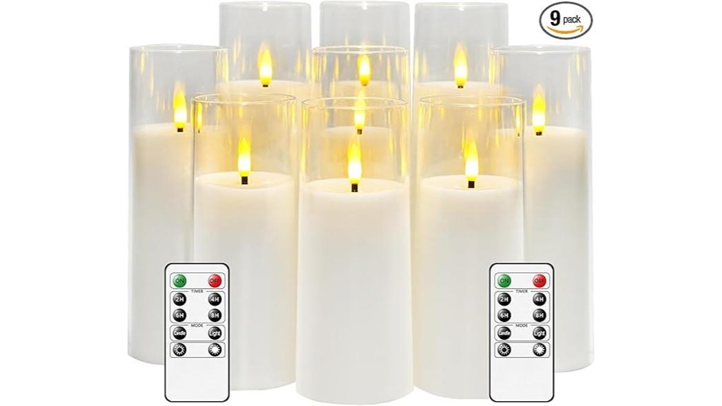 flickering flameless candles remote