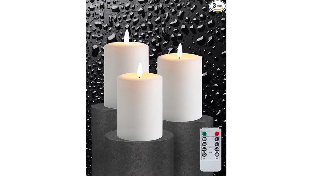 flickering flameless candles remote