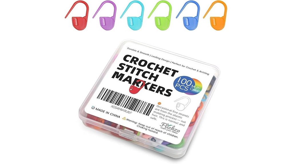 flickzo 100 pack locking stitchmarkers