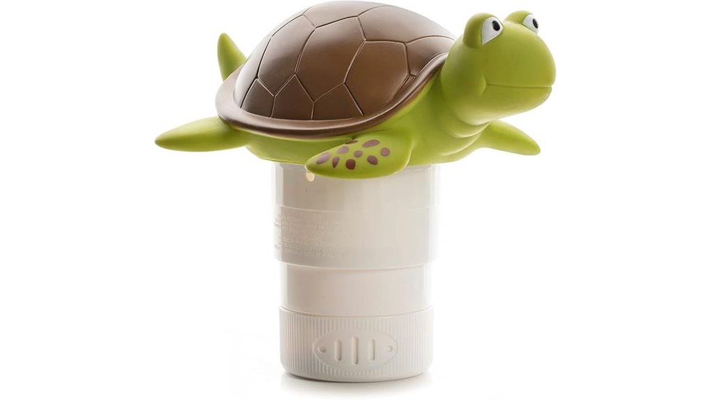 floating turtle pool chlorine dispenser