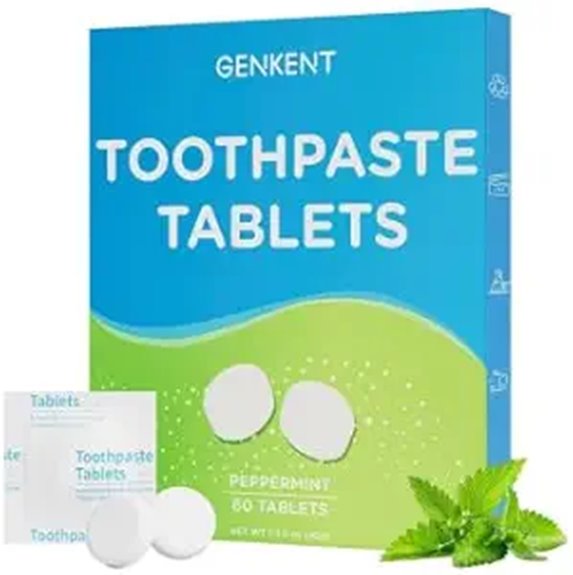 fluoride free chewable toothpaste tablets