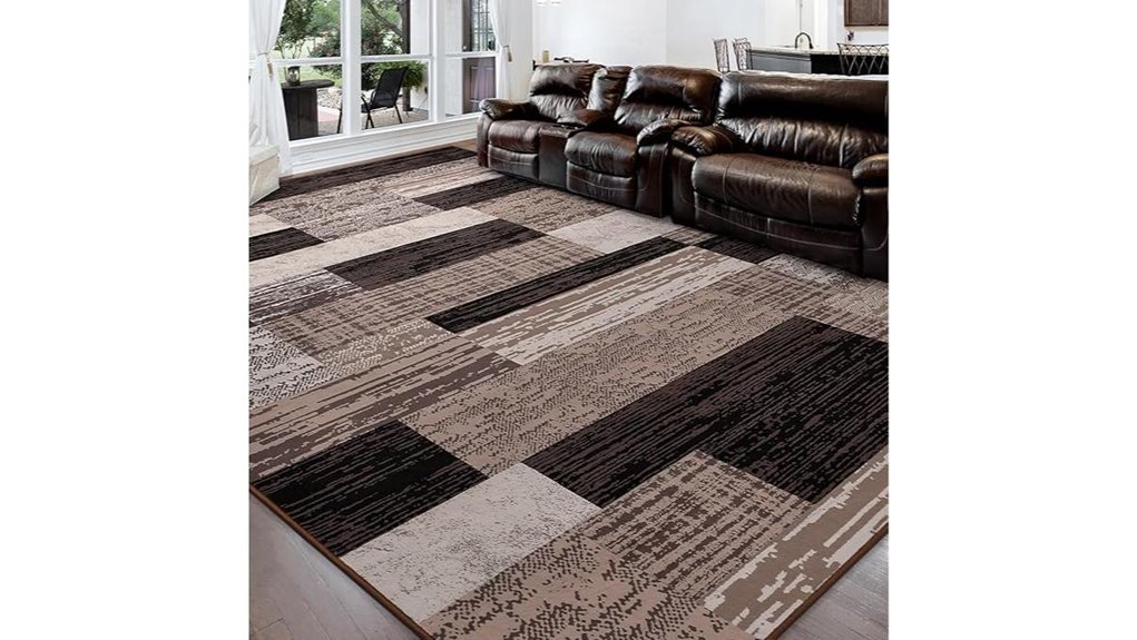 flydoit rockwood geometric patchwork rug