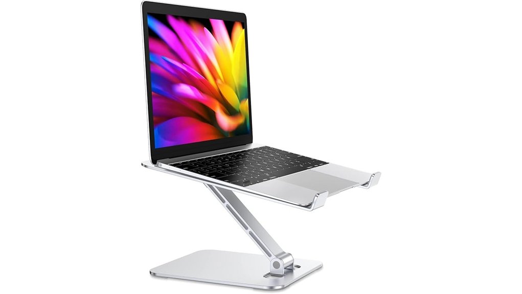 foldable adjustable aluminum laptop stand