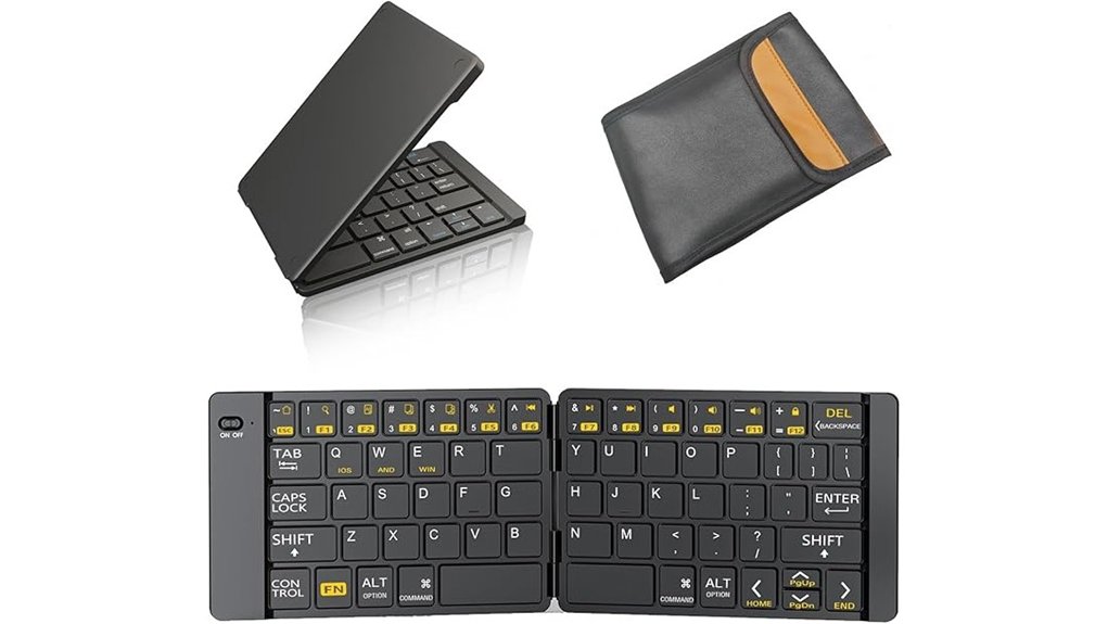 foldable bluetooth full size keyboard