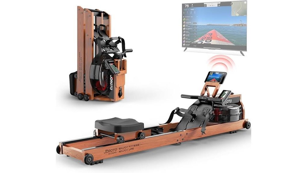 foldable bluetooth water rower