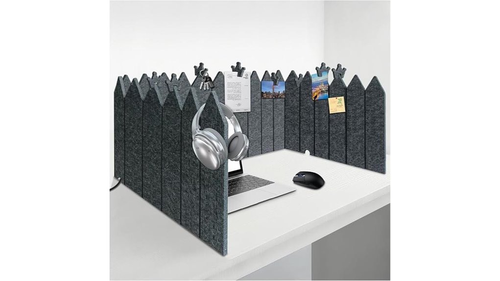 foldable felt desk privacy panel