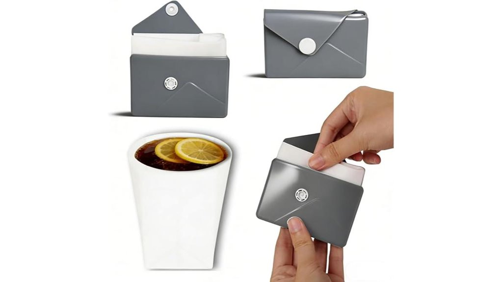 foldable leakproof silicone travel cup