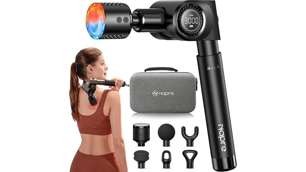 foldable massage gun with heat