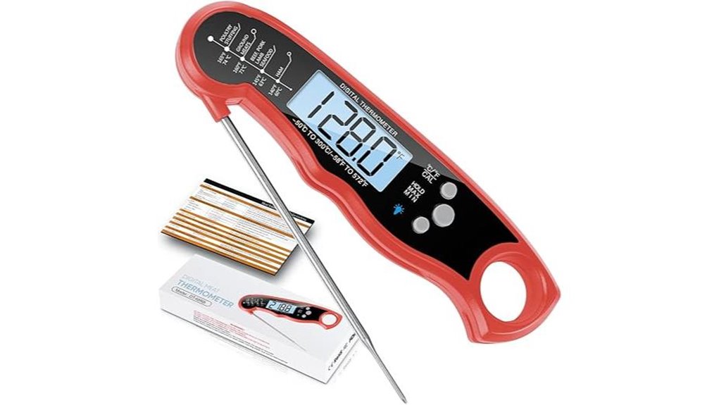 foldable probe instant thermometer