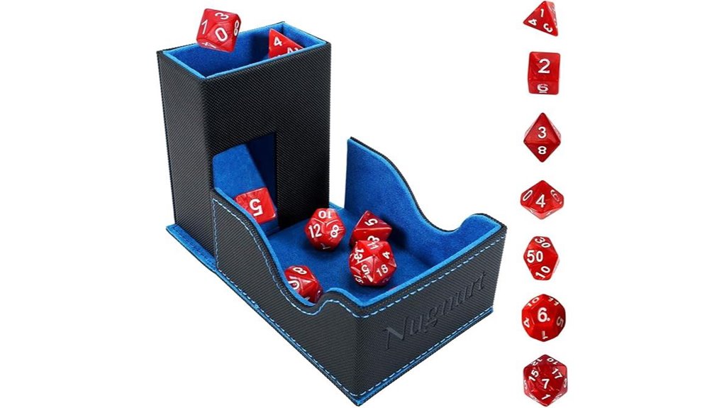 foldable pu leather dice tray