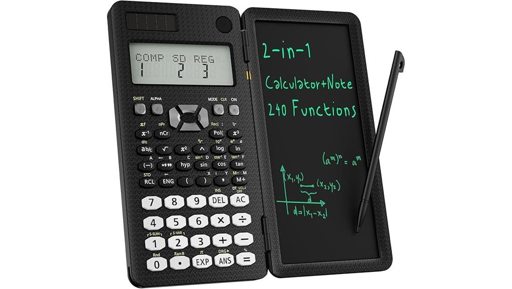 foldable scientific calculator notepad