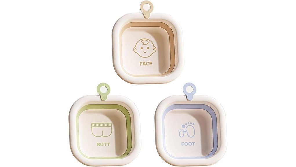 foldable square portable wash basins