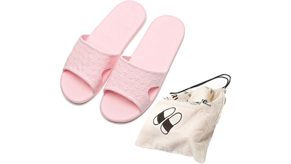 foldable travel slippers with bag