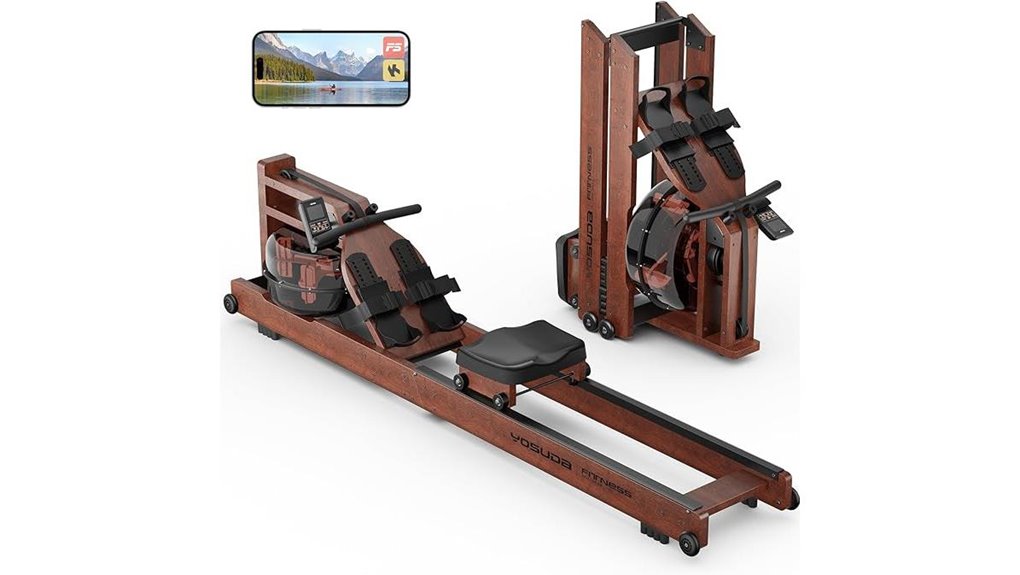 foldable water rower machine