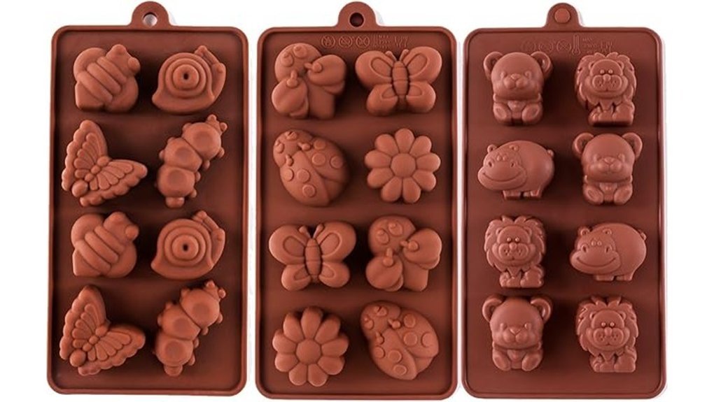 forest themed silicone mold set