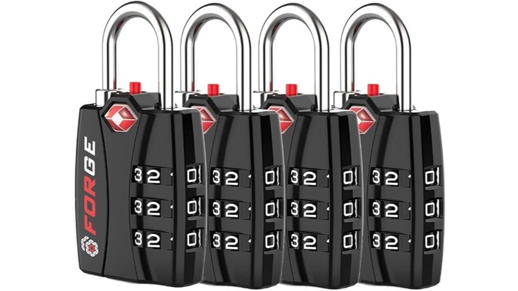 forge tsa combination luggage locks