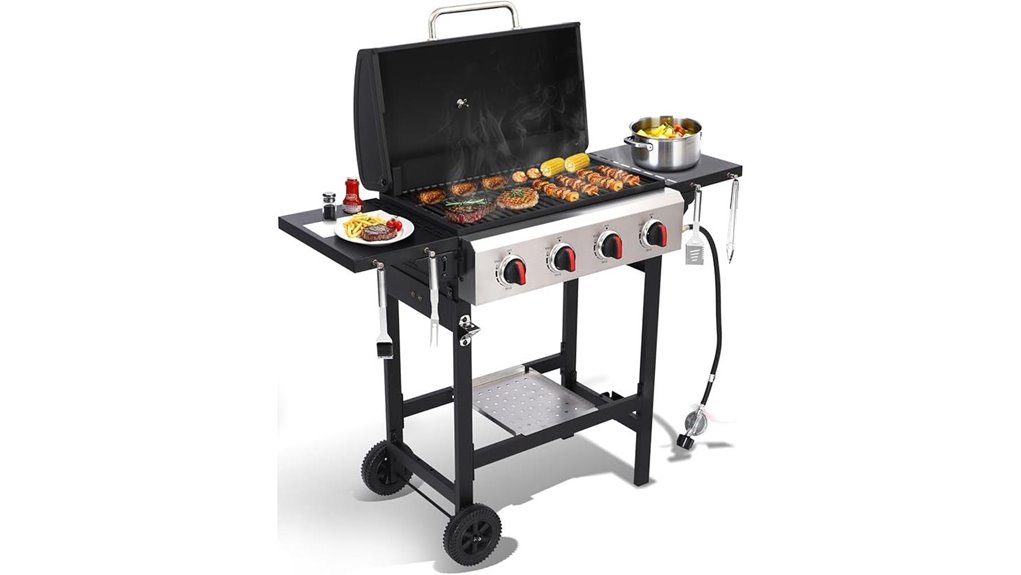 four burner 40 000 btu propane grill