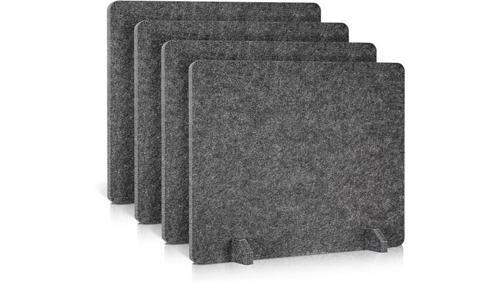 four pack acoustic desk dividers