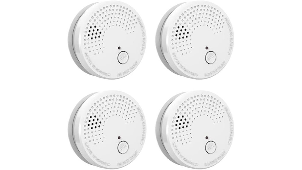four pack photoelectric smoke detectors