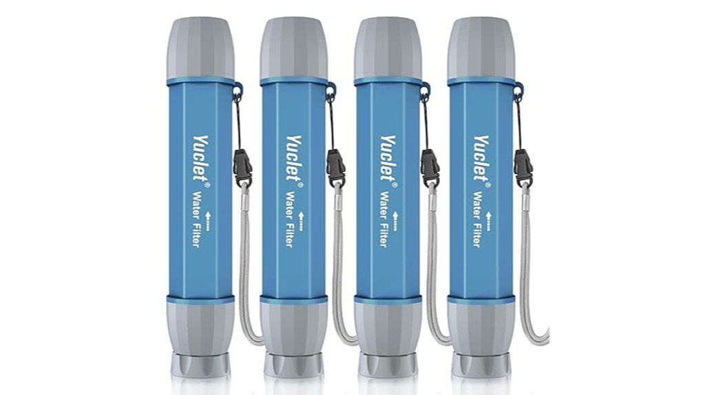 four pack portable water filter