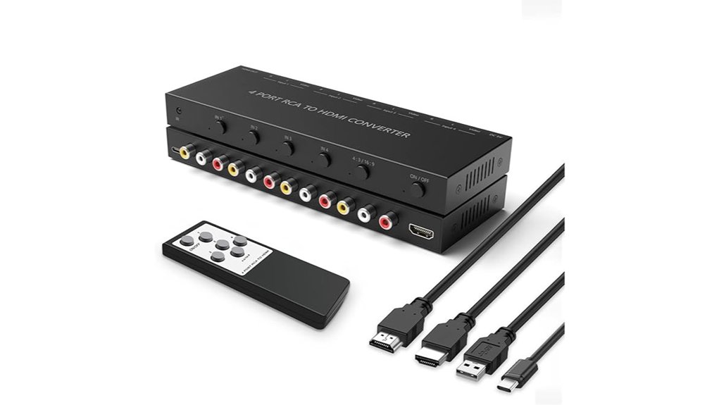 four port av hdmi switcher